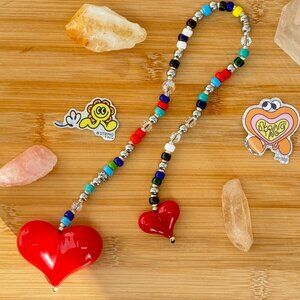 String Ting Big Love Bag Charm | Authentic Beaded Accessory | London